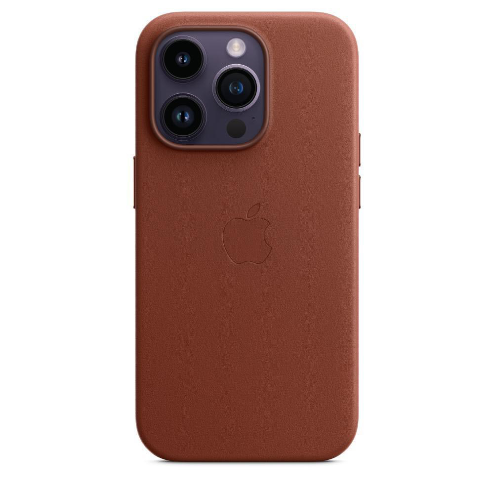 Apple, 14 Backcover, iPhone Pro, mit Leder Case APPLE MagSafe, Umbra
