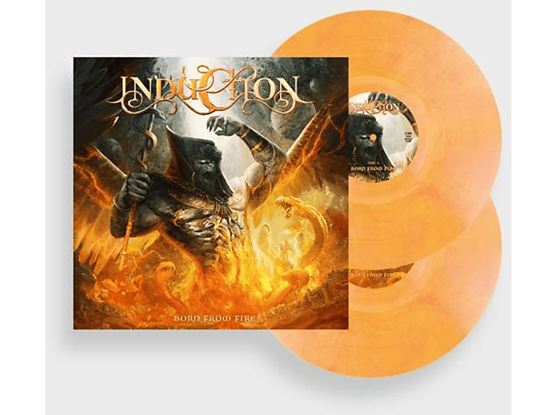 Induction - Born From Fire (Yellow/Orange marbled Vinyl)  - (Vinyl)