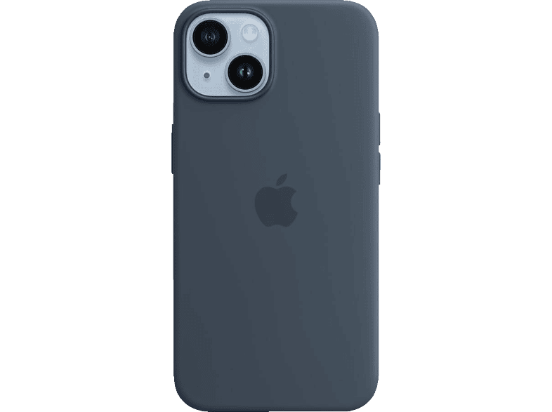iPhone 14, Case Backcover, Silikon Apple, mit APPLE Sturmblau MagSafe,