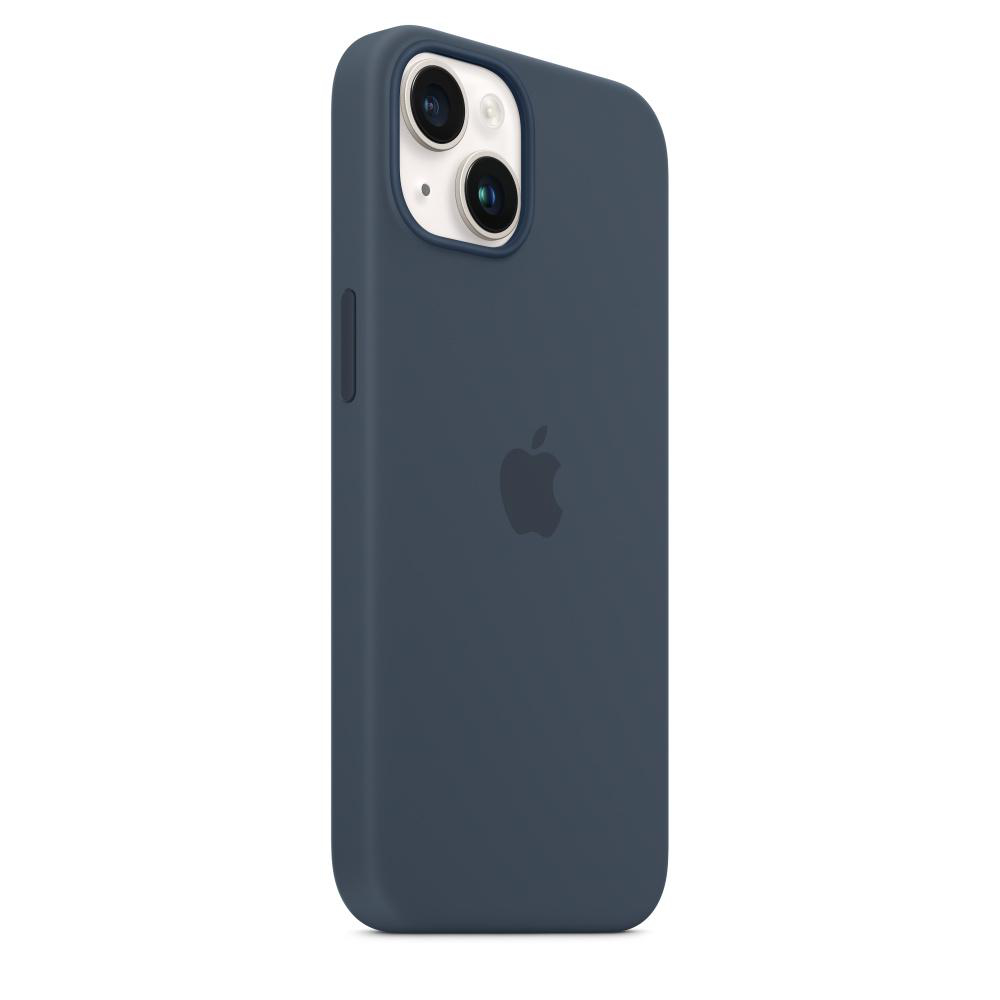 Apple, APPLE Backcover, Sturmblau iPhone Case Silikon 14, mit MagSafe,