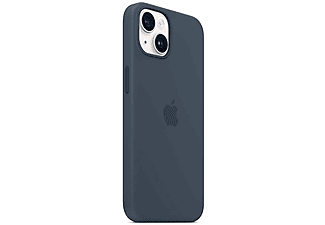APPLE Silikon Case mit MagSafe, Backcover, Apple, iPhone 14, Sturmblau