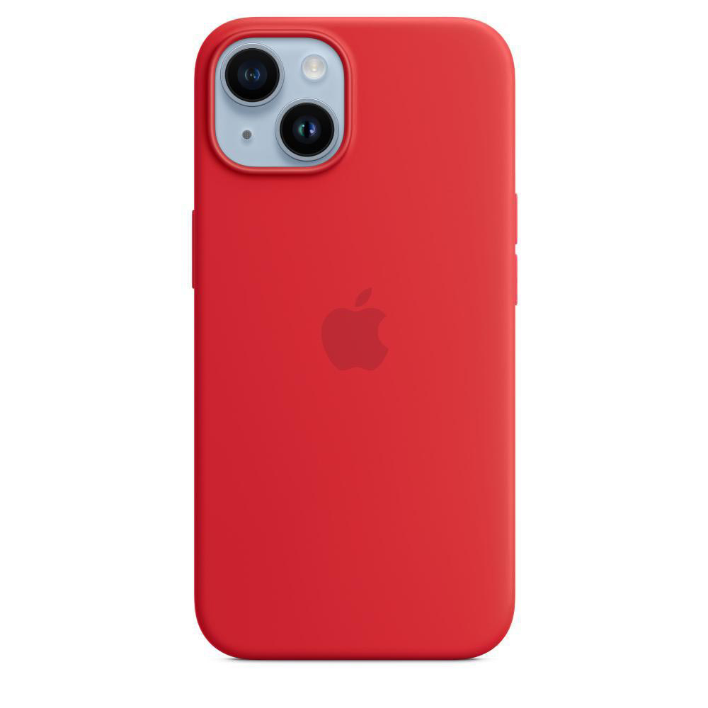 APPLE Silikon iPhone Case 14, Apple, Product-Red MagSafe, mit Backcover