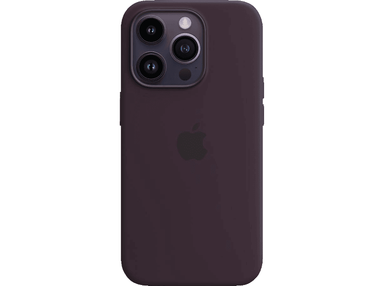 APPLE Silikon Case mit MagSafe, Backcover, Apple, iPhone 14 Pro, Holunder