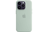 APPLE Silikon Case mit MagSafe, Backcover, Apple, iPhone 14 Pro, Agavengrün