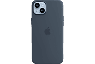 APPLE Silikon Case mit MagSafe, Backcover, Apple, iPhone 14 Plus, Sturmblau