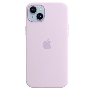APPLE Silikon Case mit MagSafe, Backcover, Apple, iPhone 14 Plus, Flieder