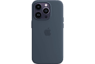 APPLE Silikon Case mit MagSafe, Backcover, Apple, iPhone 14 Pro, Sturmblau
