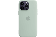 APPLE Silikon Case mit MagSafe, Backcover, Apple, iPhone 14 Pro Max, Agavengrün