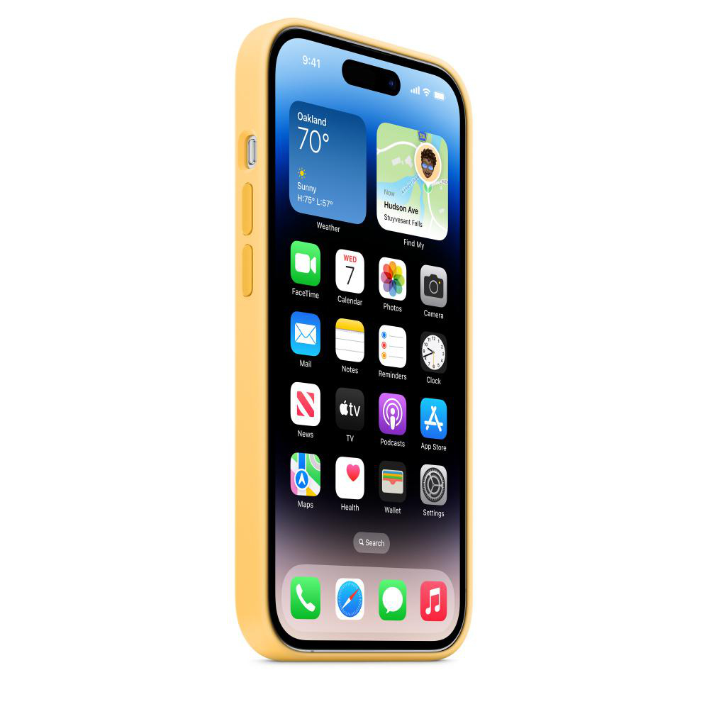 APPLE Silikon Case mit MagSafe, Backcover, Apple, iPhone 14 Pro, Sonnenlicht