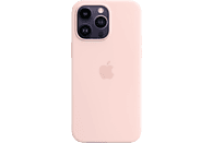 APPLE Silikon Case mit MagSafe, Backcover, Apple, iPhone 14 Pro Max, Kalkrosa