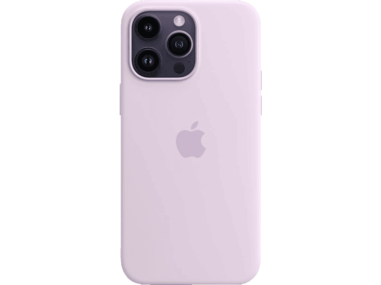 APPLE Silikon Case mit Backcover, Flieder 14 Pro iPhone Max, MagSafe, Apple