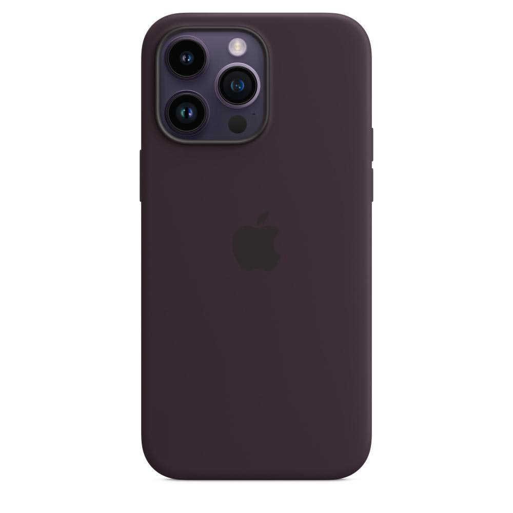 APPLE Silikon Case mit MagSafe, Backcover, Apple, iPhone 14 Pro Max, Holunder