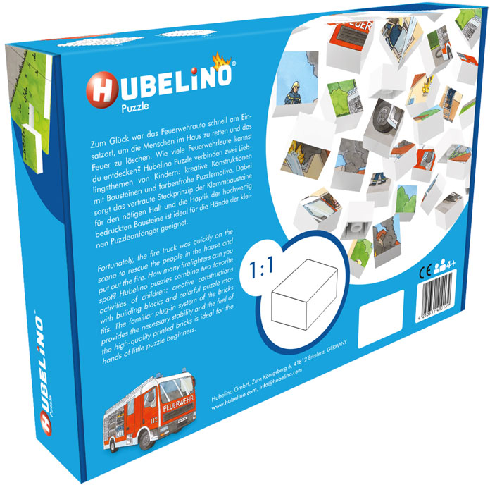 HUBELINO Pompiers en action (35 pièces) - Puzzle (multicolore)