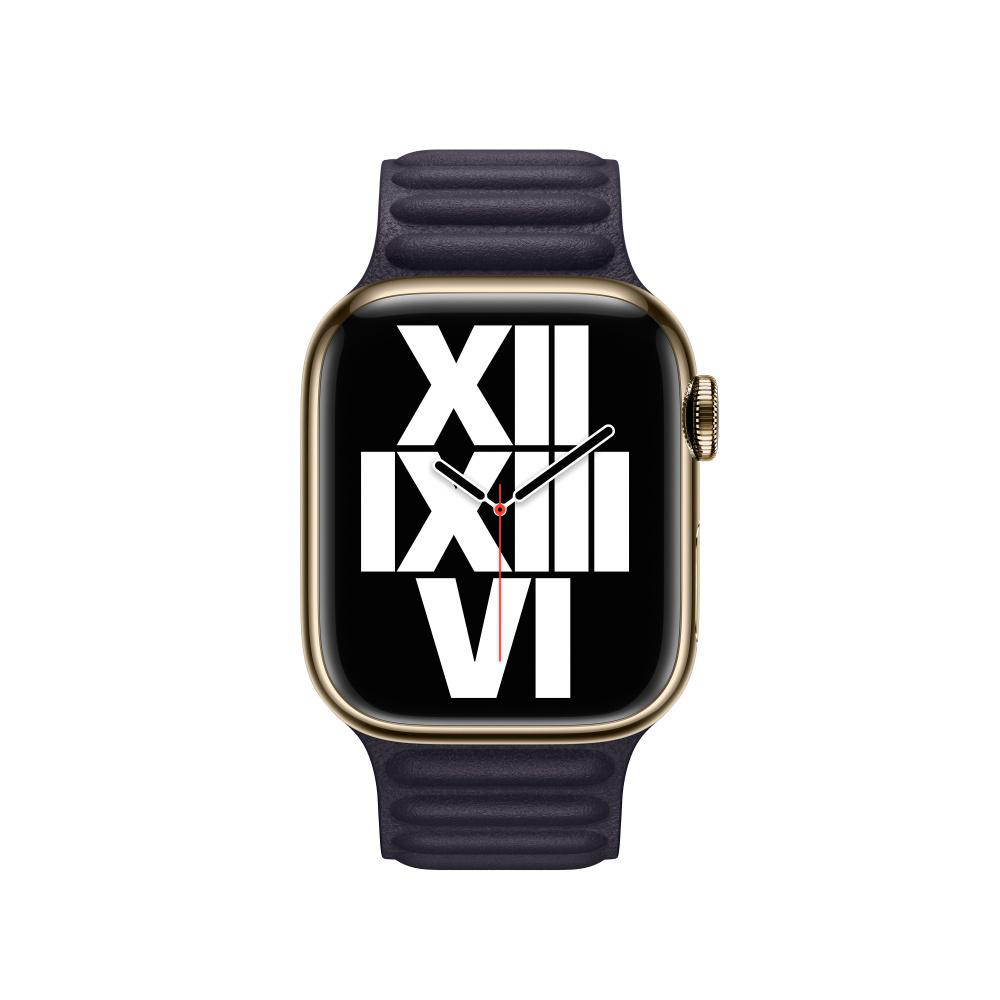 APPLE 41 mm Lederarmband mit Endstück, Ersatzarmband, Tinte