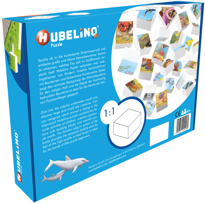 HUBELINO Monde sous-marin coloré (35 pièces) - Puzzle (multicolore)