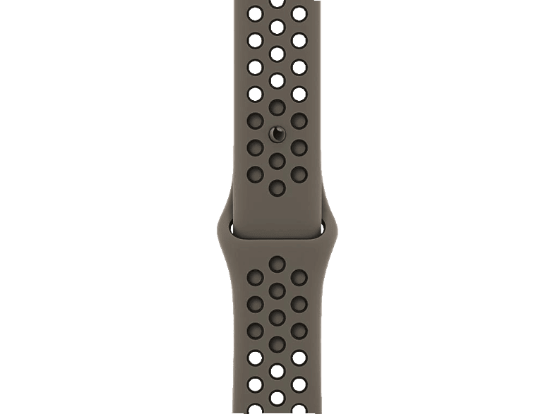 APPLE 45 mm Nike Sportarmband, Ersatzarmband, Apple, Olive Grey/Schwarz