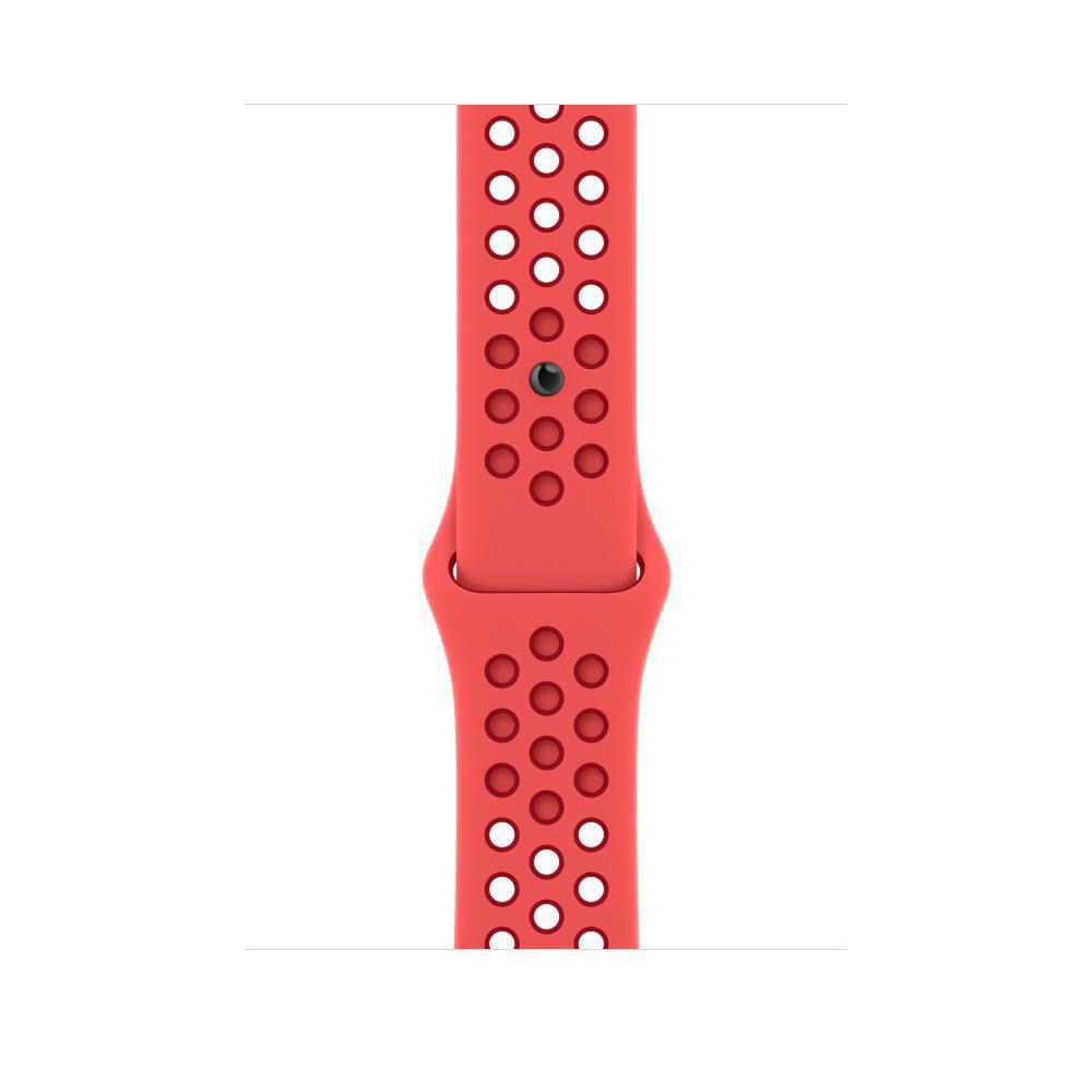 APPLE 45 mm Nike Sportarmband, Ersatzarmband, Bright Crimson/Gym Red