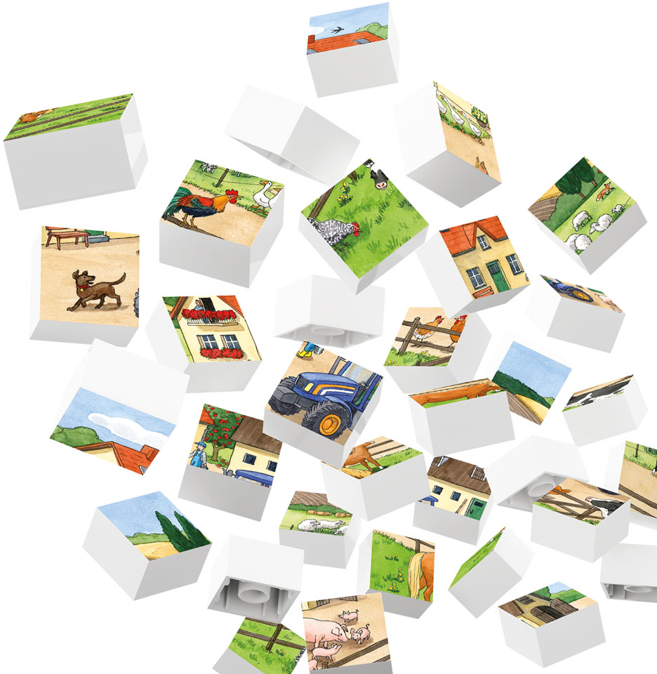 HUBELINO La vie à la ferme (35 pièces) - Puzzle (multicolore)