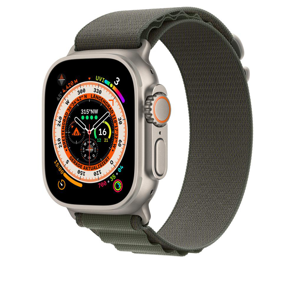 APPLE 49 mm Alpine Loop, Ersatzarmband, Grün