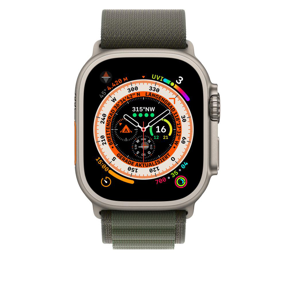 APPLE 49 mm Alpine Loop, Ersatzarmband, Grün
