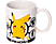 JOOJEE Pokémon Attacke Pikachu - Tasse (Weiss/Gelb)