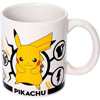 JOOJEE Pokémon Attacke Pikachu - Tasse (Weiss/Gelb)