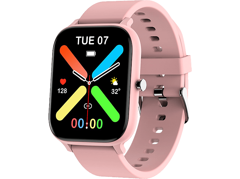 Smartwatch - KLACK W26K, Reloj Inteligente Deportivo compatible con Iphone  Huawei Samsung Xiaomi Universal Rosa
