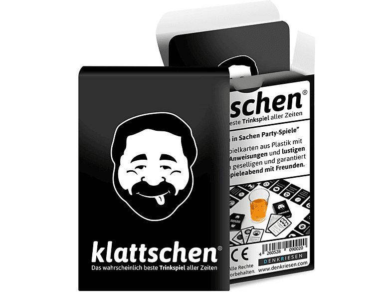DENKRIESEN - klattschen® Mega Pack – Gioco da tavolo con battitura, edizione bianca – Probabilmente i migliori giochi di bere di tutti i tempi