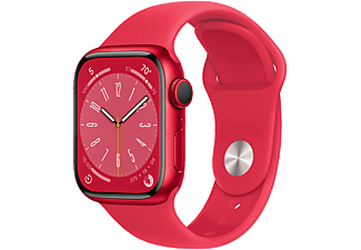 APPLE Watch Series 8 LTE 41mm Aluminiumboett i Product Red - Sportband i Product Red