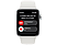 APPLE Watch SE (2. Generation, GPS) 44 mm - Smartwatch (Regular 140 - 210 mm, Fluorelastomer, Silver Aluminum/White)