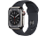 APPLE Watch Series 8 LTE 41mm Rostfri stålboett i Grafit - Sportband i Midnatt