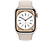 APPLE Watch Series 8 (GPS) 41 mm - Montre intelligente (Regular 130 - 200 mm, Fluoroélastomère, Starlight Aluminum/Starlight)