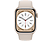 APPLE Watch Series 8 (GPS) 41 mm - Smartwatch (Regular 130 - 200 mm, Fluorelastomer, Starlight Aluminum/Starlight)