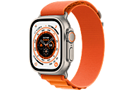 APPLE Watch Ultra GPS+CEL 49 TIT W LARGE Smartwatch Titan Gewebe, 165 - 210 mm, Orange