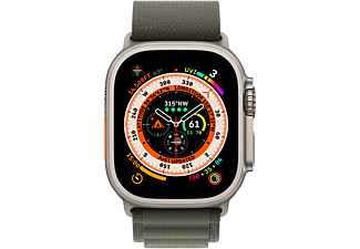 APPLE Watch Ultra GPS + Cell 49mm Titangehäuse, Alpine Loop Grün
 Gr.L