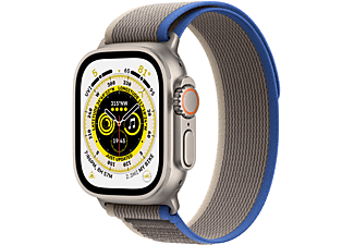 APPLE Watch Ultra GPS + Cell 49mm Titangehäuse, Trail Loop Blau/Grau
 Gr.S/M