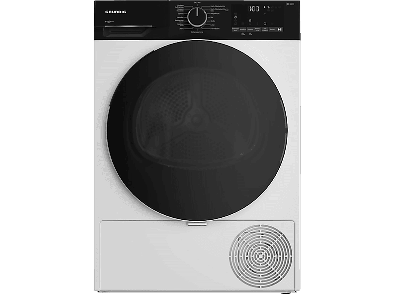 GRUNDIG GT55924F14 Wärmepumpentrockner (9 kg, A+++, Weiß)