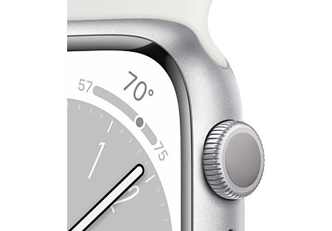 APPLE Watch Series 8 45 mm Silver/Aluminium/White
