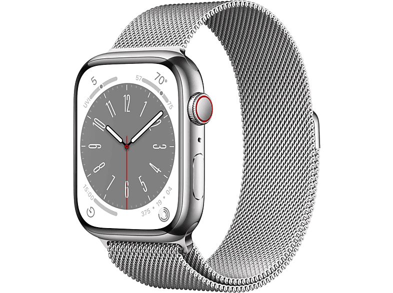 APPLE Watch Series 8 Cellular 45 mm Silver/Stainless Steel/Silver kopen ...