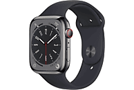 APPLE Watch Series 8 Cellular 45 mm Graphite/Stainless Steel/Midnight ...