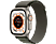 APPLE Watch Ultra (GPS + Cellular) 49 mm - Smartwatch (Large 165 - 210 mm, Zwei Gewebeschichten, Titanium/Green)