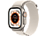 APPLE Watch Ultra (GPS + Cellular) 49 mm - Smartwatch (Large 165 - 210 mm, Due strati di tessuto, Titanium/Starlight)