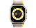 APPLE Watch Ultra (GPS + Cellular) 49 mm - Smartwatch (S/M 130 - 180 mm, Doppellagigen Nylon-Maschengewebe, Titanium/Yellow/Beige)