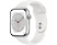 APPLE Watch Series 8 (GPS) 45 mm - Montre intelligente (Regular 140 - 220 mm, Fluoroélastomère, Silver Aluminum/White)