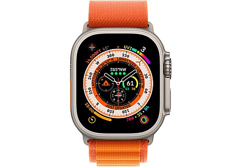 APPLE <p>Watch Ultra GPS + Cell 49mm Titangehäuse, Alpine Loop Orange Gr.L</p>