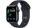 APPLE Watch SE (2. Generation, GPS + Cellular) 40 mm - Smartwatch (Regular 130 - 200 mm, Fluorelastomer, Midnight Aluminum/Midnight)