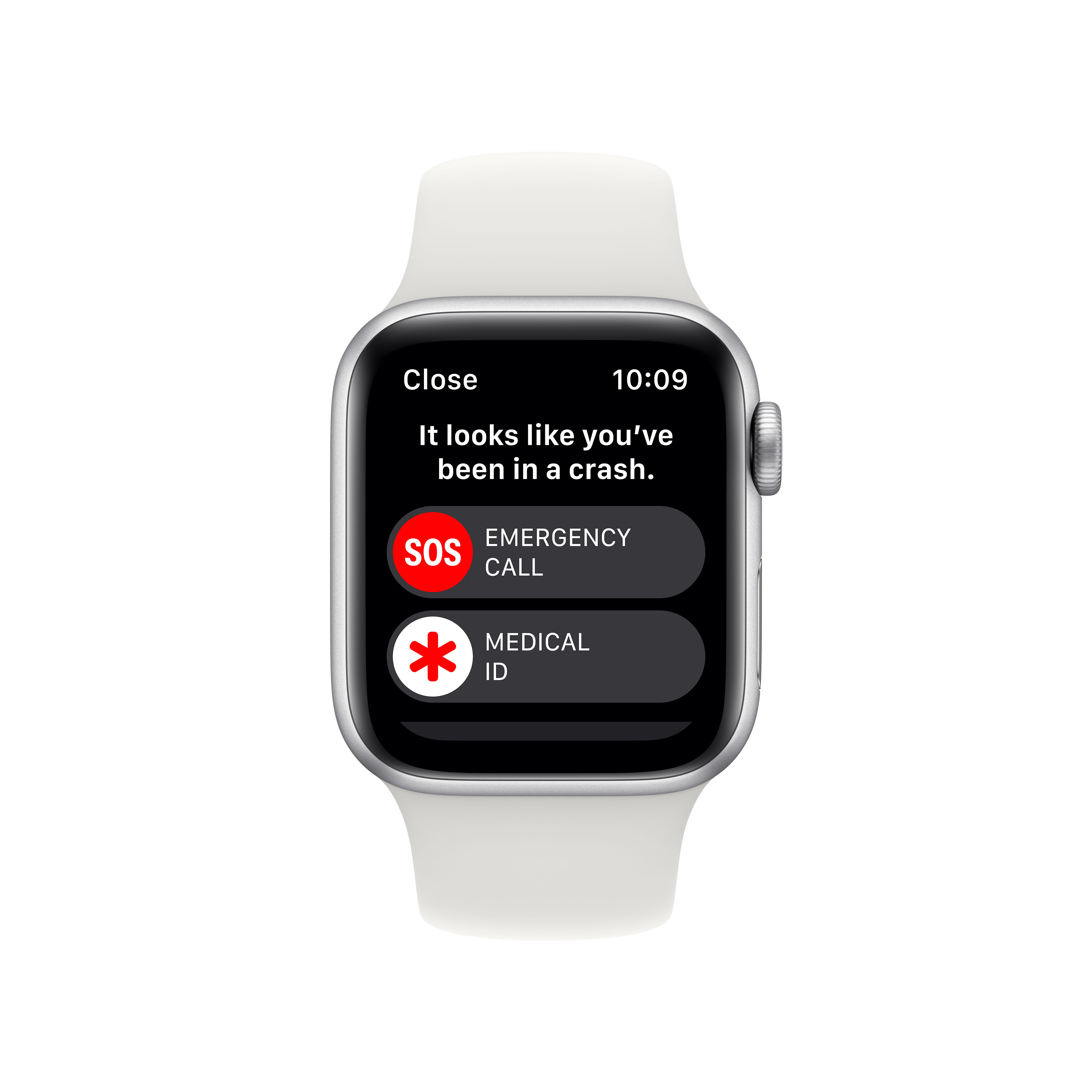 APPLE Watch SE (2. Generation, GPS + Cellular) 40 mm - Smartwatch (Regular 130 - 200 mm, Fluorelastomer, Silver Aluminum/White)