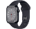 APPLE Watch Series 8 (GPS) 41 mm - Montre intelligente (Regular 130 - 200 mm, Fluoroélastomère, Midnight Aluminum/Midnight)