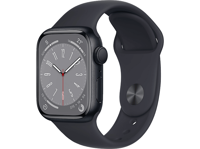 APPLE Watch Series 8 (2022), GPS, 41 mm, Caja de aluminio, Vidrio
