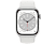 APPLE Watch Series 8 (GPS + Cellular) 41 mm - Montre intelligente (Regular 130 - 200 mm, Fluoroélastomère, Silver Aluminum/White)